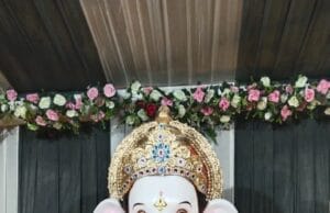 छाती के बाजार चौक में विराजे गणपति, आरती मे लगता है भक्तों का ताता