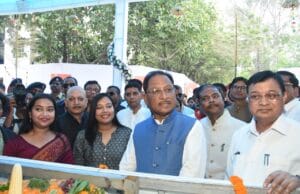 बालको ने मुख्यंमत्री के कोरबा आगमन पर लगाया स्टॉल