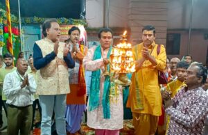 श्री सिद्ध हनुमान मंदिर की १२५ वीं महाआरती में पंडित भीष्मा चतुर्वेदी हुए शामिल