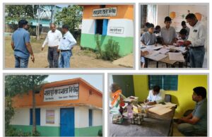 जिला शिक्षा अधिकारी जे.आर. डहरिया का भिनोदा स्कूल में औचक निरीक्षण