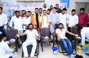 प्रदेश युवा कांग्रेस अध्यक्ष आकाश शर्मा ने अपने जन्मदिन पर की सामाजिक पहल — रुद्राभिषेक, रक्तदान शिविर एवं सुंदरकांड पाठ का आयोजन