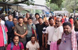 तिरुपति बालाजी के धाम में सेवा के लिए पहुंचे रायपुर के श्रद्धालु