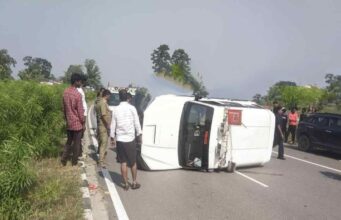 हाईवे पर हादसे का शिकार हुआ श्रम मंत्री लखनलाल देवांगन का काफिला, बाल-बाल बचे मंत्री