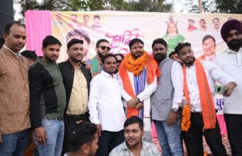 भाजयुमो प्रदेश अध्यक्ष श्री राहुल टिकरिया जी का सीएसईबी चौक पर किया गया जोरदार स्वागत