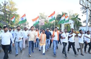 सरदार वल्लभभाई पटेल की 150वीं जयंती पर बस्तर सांसद महेश कश्यप के नेतृत्व में यूनिटी मार्च का आयोजन