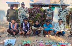 थाना नैमेड़ एवं भोपालपटनम् की अलग -अलग कार्यवाही में विस्फोटक सामग्री के साथ 07 माओवादी आरोपी गिरफ्तार।