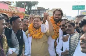 बिलासपुर कांग्रेस जिला शहर एंव ग्रामीण अध्यक्ष का भव्य स्वागत