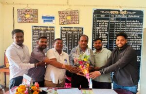 प्रभारी प्राचार्य से प्राचार्य के पद पर पदोन्नत श्री आर पी चंद्राकर जी का किया स्वागत