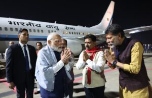 किरण देव ने किया पीएम मोदी का स्वागत