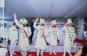 गुरु ज्ञान प्रकाश पर्व पर भव्य सतनाम शोभायात्रा, चारों गुरुजनों की पावन उपस्थिति से समाज गौरवान्वित