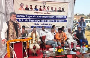 3 करोड़ 65 लाख से संवरेगा नयापारा मुख्य मार्ग और महारानी जिला अस्पताल मार्ग, भाजपा प्रदेश अध्यक्ष किरण सिंह देव ने किया भूमिपूजन