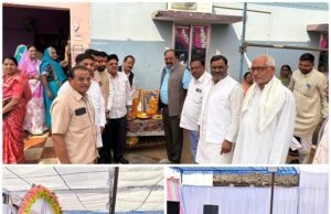 गुंडरदेही के पूर्व विधायक श्री वीरेंद्र साहू जी के पिता जी के शोक कार्यक्रम में सम्मिलित हुए पूर्व सांसद श्री मोहन मंडावी