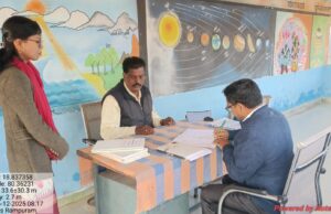 बीईओ विजय कोरम ने किया स्कूलों का निरीक्षण