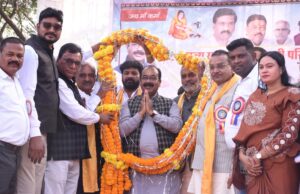 उप मुख्यमंत्री श्री अरूण साव राज्य स्तरीय युवक-युवती परिचय सम्मेलन एवं शपथ ग्रहण समारोह में हुए शामिल