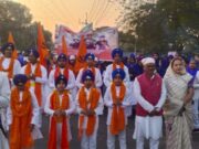 दीपका में पंज प्यारों की शहादत दिवस पर निकाली गई शौर्य यात्रा