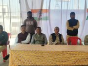 लखनपुर सामुदायिक भवन में कांग्रेस का 140 वां स्थापना दिवस उत्साह के साथ मनाया वोट और संविधान बचाने ली शपथ