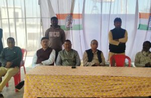 लखनपुर सामुदायिक भवन में कांग्रेस का 140 वां स्थापना दिवस उत्साह के साथ मनाया वोट और संविधान बचाने ली शपथ