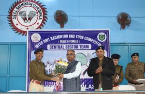 सीआईएसफ इकाई एसईसीएल बिलासपुर द्वारा बैडमिंटन और योग प्रतियोगिता का शुभारंभ