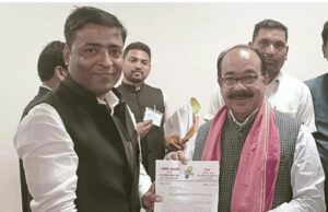 नगर विकास के लिए 20 करोड़ की मांग, अध्यक्ष राकेश जालान ने मंत्री अरुण साव से की मुलाकात