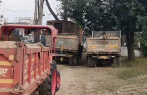 अवैध रेत परिवहन को लेकर राजस्व पुलिस की संयुक्त कार्रवाई तीन वाहन जप्त