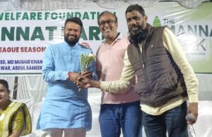 एमपीएल मैच में पहुंचे कांग्रेस नेता सुशील मौर्य