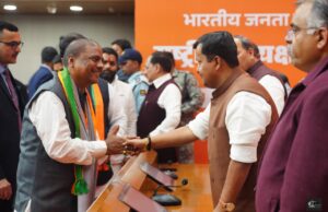 भाजपा राष्ट्रीय अध्यक्ष नितिन नबीन से मंत्री केदार कश्यप ने की सौजन्य भेंट