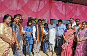 सरस्वती साइकिल योजना से 31 छात्राएं लाभान्वित