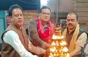 श्री सिद्ध हनुमान मंदिर १४०वीं महाआरती में पंडित संदीप शर्मा हुए शामिल