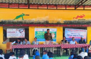 “यातायात सड़क सुरक्षा – जीवन रक्षा” थीम पर शासकीय उच्चतर माध्यमिक विद्यालय सिंघनपुर में जागरूकता कार्यक्रम