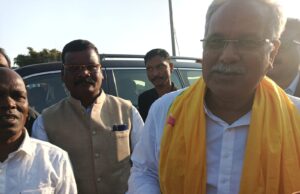 पूर्व मुख्यमंत्री भूपेश बघेल का कांग्रेसीयो ने गांधी चौक केवरा में किया स्वागत।।