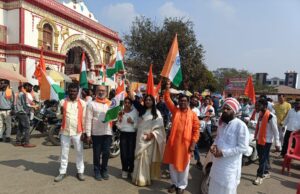 बजरंग दल ने निकाली सदभावना तिरंगा यात्रा