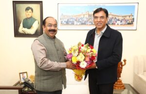 उप मुख्यमंत्री श्री अरुण साव नई दिल्ली में युवा मामले एवं खेल मंत्री डॉ. मनसुख मांडविया से मिले
