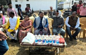 विभिन्न निर्माण कार्यों का माननीय मंत्री श्री राजेश अग्रवाल जी के द्वारा भूमिपुजन किया गया।