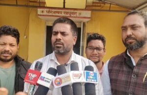 बाँकी मोंगरा क्षेत्र में बढ़ते अपराध को लेकर बाँकी थाना में कांग्रेसियो ने किया प्रदर्शन