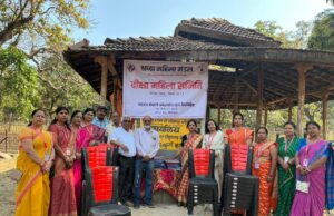 दीक्षा महिला समिति द्वारा ग्राम बगदरा के चैतुरगढ़ मंदिर में कुर्सी, कारपेट भेंट कर मंदिर परिसर में विशाल भंडारे का किया गया आयोजन