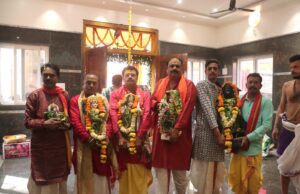 अत्यंत श्रद्धा व वैदिक विधि-विधान के साथ संपन्न हुआ श्री ओंकारेश्वर मंदिर प्राण-प्रतिष्ठा महोत्सव का चौथा दिन