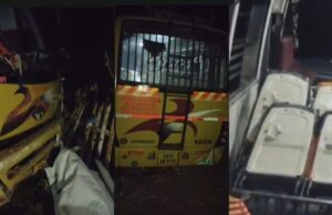 मुख्यमंत्री कन्या विवाह योजना के 54 जोड़ों से भरी बस हादसे का शिकार, कई घायल