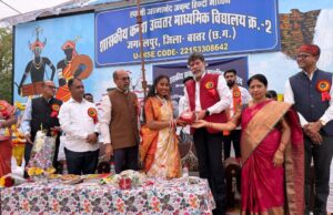 सेजेस शासकीय कन्या क्रमांक 02 में वार्षिकोत्सव में शामिल हुये भाजपा प्रदेश अध्यक्ष एवं विधायक श्री किरण देव