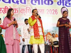 सुप्रसिद्ध जसगीत गायक श्री दिलीप षडंगी के जसगीतों पर देर रात तक झूमते रहे दर्शक