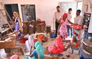 गट्टासिल्ली में महिला स्व-सहायता समूह की दोना-पत्तल व वाशिंग पाउडर इकाई का कलेक्टर ने किया निरीक्षण, एफपीओ को मिलेगी नई पैकेजिंग मशीन