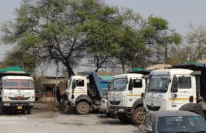 अवैध रेत उत्खनन कर परिवहन के मामले में थाना अकलतरा पुलिस की बड़ी कार्रवाई, 14 हाइवा वाहन जप्त