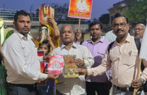 नव वर्ष विहंगम योग द्वारा शोभायात्रा निकाली गई