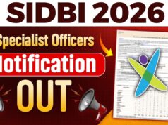 SIDBI SO Recruitment 2026: AI, डेटा और बैंकिंग सेक्टर में करियर बनाने का गोल्डन चांस, स्पेशलिस्ट ऑफिसर के पदों पर निकली शानदार भर्ती