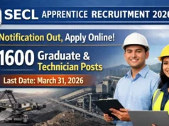 अपने करियर की नई उड़ान भरें — SECL में 1600 अपरेंटिस पदों पर सुनहरा अवसर