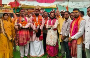 गीता उपदेश एवं भव्य हवन के साथ चपरीद के प्राण प्रतिष्ठा एवं देवी भागवत महोत्सव का समापन