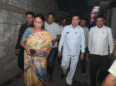 उद्योग मंत्री श्री देवांगन ने शोकाकुल परिवार से मिलकर व्यक्त की गहरी शोक संवेदना