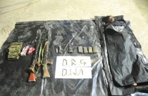 सुरक्षा बलों से मुठभेड़ में 5 लाख का इनामी नक्सली ढेर