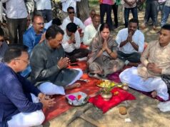 तरसीवां सहकारी समिति के चबूतरा में शेड निर्माण कार्य का हुआ भूमि पूजन, समर्थन मूल्य पर चना खरीदी का हुआ शुभारंभ