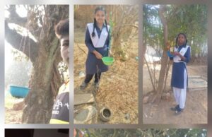 भीषण गर्मी में पक्षियों की प्यास बुझाने आगे आए बच्चे, अपने-अपने घरों की बाड़ियों में लगाए सकोरे