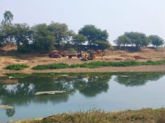 भास्कली नदी में अवैध रेत खनन से तबाह हो रही है खेती